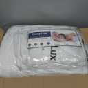 CozyLux Queen Comforter Set White, 7 Pieces Bed in a Bag, White Comforter Queen Size, All Season Bedding Sets with Stitch Quilted Comforter, Flat Sheet, Fitted Sheet, Pillowcases