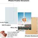 JCJMY 18x24 Picture Frame with 16x20 Mat, Display Photo 16x20 with Mat or 18 x 24 Without Mat, Wall Hanging Large 18 by 24 Poster Frame with Plexiglass, White