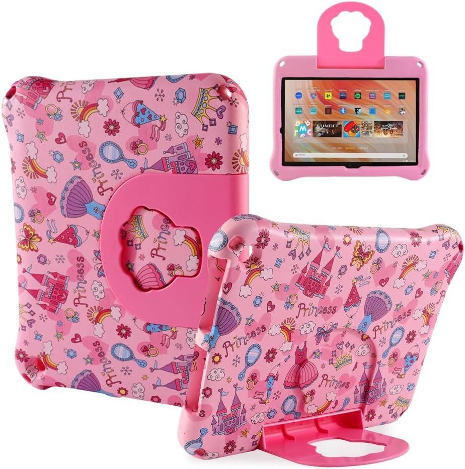 Fire HD 10 2023 2021 13th 11th Generation 11 inch Kid Pro Tablet Cover for Kids Boy Girl Cartoon Princess EVA Kid-Proof case with Stand Handle Shockproof Kid-Friendly Durable Case Toddlers (Pink) Fire HD 10 2023 2021 13th 11th Generation 11 inch Kid Pro Tablet Cover for Kids Boy Girl Cartoon Princess EVA Kid-Proof case with Stand Handle Shockproof Kid-Friendly Durable Case Toddlers (Pink)