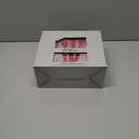 WDF 180 Pieces Pink Plastic Silverware Disposable - Clear Pink Cutlery Sets 60 Forks, 60 Knives and 60 Spoons - Heavy Duty Disposable Utensils for Wedding, Party