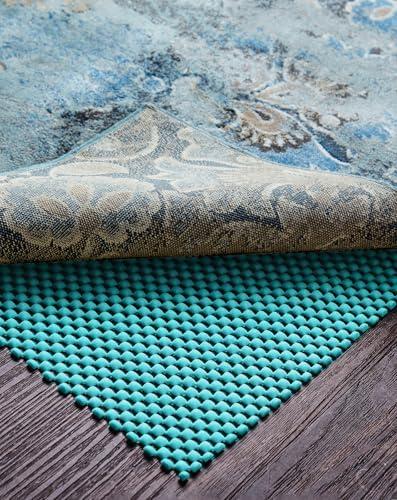 Veken Runner Rug Pad Gripper for Hardwood Floors, Non Slip 2x6 Ft Cyan Rug Pads for Area Rugs, Thick Rug Grippers for Tile Floors, Under Carpet Anti Skid Mat, Keep Your Rugs Safe and in Place