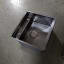 15 Inch Undermount Bar Sink with Folding Faucet, Gunmetal Black 16 Gauge 304 Stainless Steel RV Sink with Cutting Board, Small Workstation Sinks for RV, Wet Bar, Prep Sinks #TLRV-0017