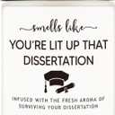 Grad Candle Gifts, 2025 PhD Graduation Doctorate Degree Gifts for Women Men Funny Dissertation, Congratulations Grad, Graduation Present for Him, Her, Doctoral Graduates, PhD Student