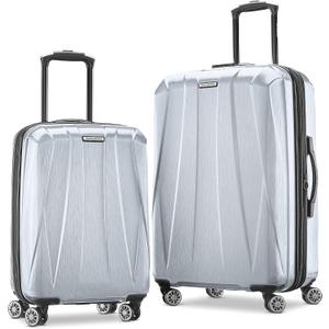 Samsonite Centric 2 Hardside Expandable Luggage with Spinner Wheels, Silver, 2-Piece Set (20/24), Size: 2-Piece Set (Carry-on/Medium)