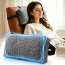 SUPA MODERN Adjustable Headrest Pillow for Recliner, Armchair & Sofa Breathable, Non-Slip Shredded Memory Foam with Washable Cover for Neck Support & Pain Relief (Straps), Medium