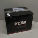 VCAN VX28 Full Face Modular Flip-Up Motorcycle Helmet DOT Approved, Coolmax Cheek Pad & OTG Ready (Large, Matte Black Star Stripe Silver)