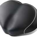 YLG Noseless Bike Seat for Men Women, Comfort Seat Cushion Compatible with Peloton, Electric Bike, Outdoor & Indoor Bikes, Wide Bicycle Saddle Replacement, Waterproof Bike Seat