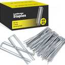 HongWay 420pcs 6" 11 Gauge U-Shaped Galvanized Iron Garden Stakes for Sod Anchoring Landscape Fabric Irrigation Tubing