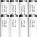 8-Pack F40T12/841 Fluorescent Tube 48 Inches 40 Watt, 4 Foot T12 Light Bulb 4100K Cool White, 3250 Lumens F40T12/CW G13 Bi-Pin Base, Replacement for F40/SP41 F40CW F40SP41/ECO