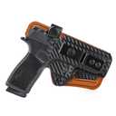 P365 X Macro Holster with Comfort Foam Pad, IWB Kydex and Leather Hybrid Holster for 9mm Sig Sauer P365 X Macro Pistol - Red Dot Optic Cut - Appendix Carry Holster for Inside Waistband Concealed Carry