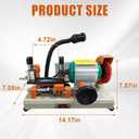 110V Upgraded Horizontal Key Cutter Cutting Machine with Brush, Car Keys Maker Tool, Metal Slotting Machines Efficient for Locksmiths & Hardware Stores