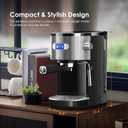 COWSAR Commercial-Grade Espresso Machine, 20Bar High Pressure Compact Coffee Maker with Milk Frother Steam Wand. Equipped with 45oz Detachable Water Tank, Ideal for Brewing Cappuccino (EXP 08/22/35)