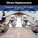 Lewmar V700 Combo Gypsy, 1/4", 6MM in Chromed Bronze – Replacement Gypsy Compatible V700 and Sprint 600 windlasses