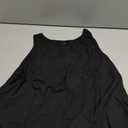 ANRABESS Womens Cropped Tank Tops Summer Sleeveless Back Button Shirts (Black, L)