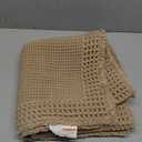 RESARE Waffle Bathroom Runner Rugs, Super Absorbent Bath Mat Non Slip Washable Quick Dry, Upgraded Ultra Soft Boho Bath Rugs with Tassels for Hallway Bedroom Laundry Room, 2'x4'(24"x48"), Brown