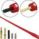 ONE250 13" Inches Flexible Rubber Antenna, Compatible with Toyota Tundra (1999-2023), Toyota Tacoma (1995-2016), FJ Cruiser (2007-2015), Highlander - Designed for Optimized FM/AM Reception (Red)