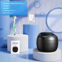 AI Ultrasonic Retainer Cleaner, 250ML Retainer Cleaner Machine for Dentures, Mouth Guards, Braces, Toothbrush Heads, Jewelry, Ring, 50kHz Digital ultrasonic Cleaner with 4 Modes (Black)