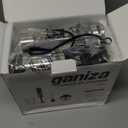 Ganiza Immersion Blender 5 in 1 Hand Blender Max 1000W Heavy Duty Motor, 16 Speed Mode Handheld Blender Stainless Steel Blade With 800ml Mixing Beaker, 600ml Chopper, Whisk and Milk Frother