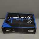 2PM SPORTS Vinal Girls Adjustable Flashing Inline Skates, All Wheels Light Up, Fun Illuminating Skates for Kids Men Adult Women and Boys (Medium - Big Kid (1-4 US), Azure & Blue)