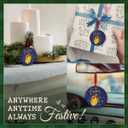 CHOANG Happy Hanukkah Ornament 2025 - Ceramic Jewish Holiday Keepsake for Men Women, Hanukkah Decorations for Home, Christmas Tree Hanging Gift, Jewish Chanukkah Decor