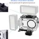 Waterproof Case for DJI Osmo Action 5 Pro/4/3 with 3 Pack Dive Filters, 196FT/60M Underwater Protective Housing Dive Kit, Professional Action Camera Dive Accessory