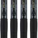 Pilot G2 Mini Gel Pen, Retractable, Fine 0.7 Mm, Black Ink, Black Barrel, 4/pack