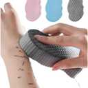 3Pcs Magic Exfoliating Bath Sponge,3D Super Soft Exfoliating Bath Sponge, Skin Friendly and Reusable for Adults Children and Pregnant Women. (Pink+Blue+Gray)