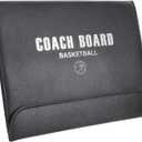 HANABASS Basketball Clipboard Trifold Dry Erase Board Pu Material Enhanced Clarity for and Training Portable Teaching Aid for Basketball