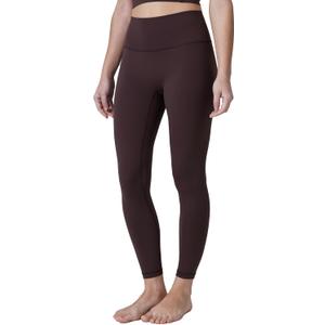 Colorfulkoala Dreamlux No Front Seam Leggings for Women 25"/28" Inseam, Seamless High Waisted Buttery Soft Yoga Pants (Large, Espresso)