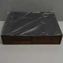 K Cup Holder, Wooden K Cup Organizer Box for Counter, Tea and Coffee Pod Storage Drawer Coffee Maker Stand, 30 Pod Capacity, Walnut Black (Small)