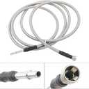 MUCO Stainless Fuel Line kit 819-845 Flexible Braided Lines Stainless Steel for Chevy Silverado GMC Sierra 2500 3500 HD 6.6L V8 2001 2002 2003 2004 2005 2006 2007 2008 2009 2010 Extended Cab Diesel