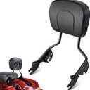 Amazicha Passenger Backrest Sissy Bar, Quick Release Sissy Bar Backrest Fit for Harley Davidson Touring Street Glide Road King Road Glide Electra Glide 2009-2024, Black