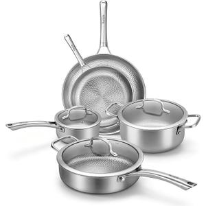 Tumzak Titanium Cookware Set, 8-Piece,G2