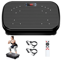 Vibration Plate Exercise Machine Weight Loss, Whole Body Vibration Plate for Lymphatic Drainage, 180 Adjustable Speeds Vibrating Plate Fitness Platform for Women Men