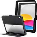 ZAGG Denali iPad 10.9-Inch Case - Ultra-Durable, Eco-Friendly, Drop-Resistant with Snap-On Screen Protector & Infinity Angle Stand, Compatible with 10th Gen, Black