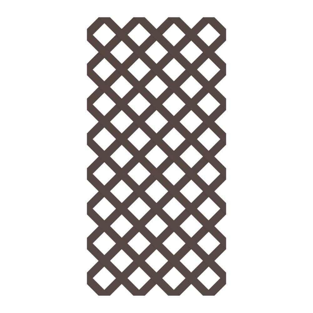2' H x 4' W Classic Brazilian Walnut Lattice