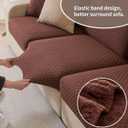 Elastic Sofa Cover for Single Seat Chic Slipcover Protector for Sofa Cushion Stretch Camel Color Easy to Install Machine Washable for Living Room