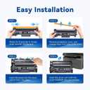 TN830XL Toner Cartridge High Yield Replacement for Brother TN830 TN-830 TN830 XL TN-830XL use with HL-L2460DW DCP-L2640DW HL-L2405W MFC-L2820DW HL-L2480DW Printer (2 Black)