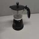 Cuban Coffee Maker, 6 or 3cup Electric Espresso Coffee Maker, Portable Cafeteras Electricas Modernas, Electric Moka Pot with Detachable Base & Overheat Protection, Coffee Gift for Home Travel (Black)