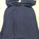 Ezbelle Women's 2025 Summer Dress Off The Shoulder Short Sleeve Ribbed Casual Party Bodycon Midi Dresses (Navy Blue)