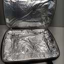 Insulated Casserole Carrier for Hot or Cold Food,Pie Carrier Bag Lunch Bag Tote for Potluck Parties/Picnic/Cookouts, Fits 9"x13" Baking Dish,Single Black