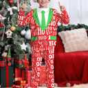 BesserBay Boys Christmas Ugly Outfit Ho Ho Ho Tie Red Crew Neck Sweatshirt Set with Pant Pocket 12 Years