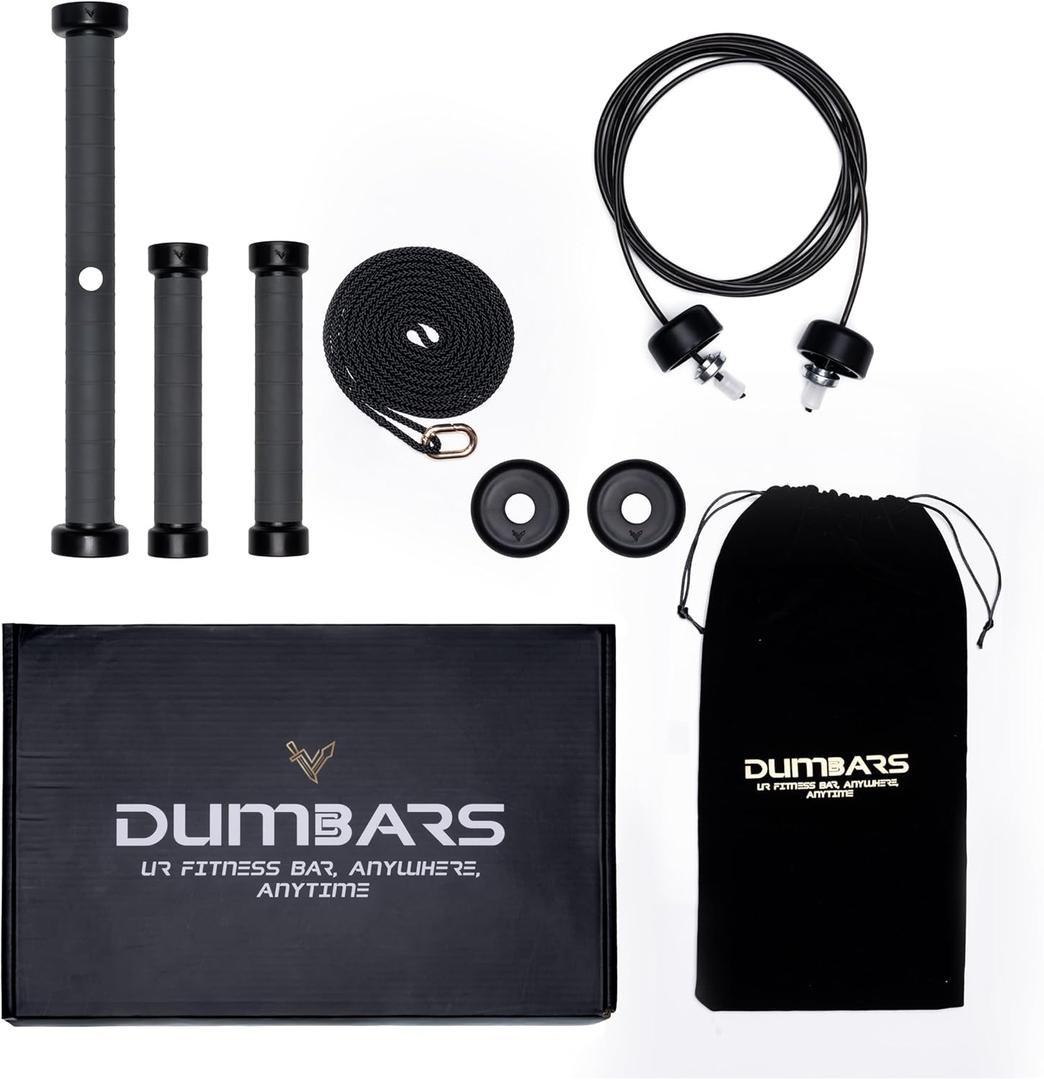 Modular Fitness Bar  6-in-1 Portable Home Gym System for Clubbell, Mace, Forearm Training, Jump Rope, Dumbbell & Barbell | Adjustable Weight Bar for Strength, Posture & Full Body Workouts