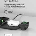 Belkin Portable USB-C Apple Watch Charger - MFi-Certified USB-C Charger for Apple Watch Series 9, 8, 7, Ultra - Compatible with MacBook, iPhone 16 & More - Black