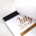 3 x Desk Calendar 2026-2027 - Calendar 2026-2027 from July 2026 - December 2027, 17" x 12", Calendar Wall/Desk 18 Month with Protector Corner, Large Blocks