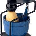 Shaving Brush And Bowl Straight Razor Shaving Kit Shaving Bowl And Brush Set Shaving Brush Kit Shaving Cream Bowl Shaving Mug And Brush Set For Men Contain Cup,Brush,Razor Stand,Soap