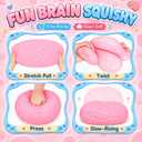 Jumbo Squishy Brain Stress Balls,Giant Realistic Brain Sensory Fidget Toys | Fun Squeeze Toy for Anxiety Relief,Novelty Prank Gag Gift for Adults Birthday Gifts Party Favor,Hand Therapy,Study Work Focus