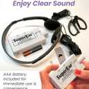SuperEar Model SE5000 (PSAP) for Seniors - Hearing Amplifiers for Seniors, Super Ear Personal Sound Amplifier, Sound Amplifier Listening Device and Audio Accessories in 50dB Ambient Sounds Increase
