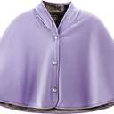 Warm Shoulder Shawl Cape Elderly Protective Soft Neck Heat Wrap Shoulder Warming Pad Thickened Wheelchair Care Shawl Blanket