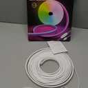 Neon Rope Lights16.4ft RGB LED Strip Lights with App Control,Music Sync Flexible DIY Design,5V USB Powered Neon Lights for Bedroom,Gaming,and Party Decoration(with Adhesive Backing)